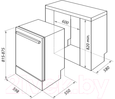 Посудомоечная машина HOMSair DW65L