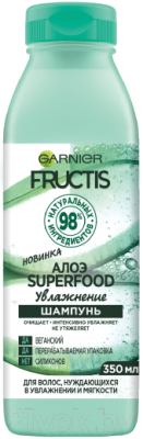 

Шампунь для волос Garnier, Fructis Алоэ Superfood увлажнение