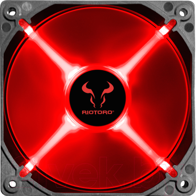 

Кулер для корпуса Riotoro, FR120 Red LED 120mm