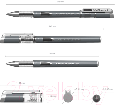 Изображение товара Ручка гелевая Erich Krause Megapolis Gel / 17752