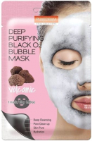 

Маска для лица тканевая Purederm, Deep Purifying Black O2 Bubble Mask Volcanic вулканическая