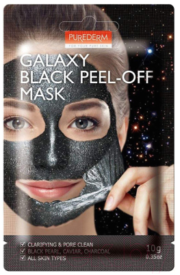 

Маска-пленка для лица Purederm, Galaxy Black Peel-Off Mask черная