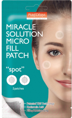 

Маска для лица тканевая Purederm, Miracle Solution Micro Fill Patch Spot