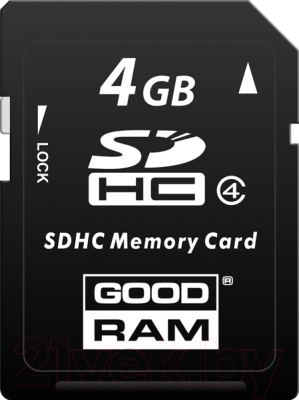 Карта памяти Goodram SDHC Class 4 4GB (SDC4GHC4GRR10)