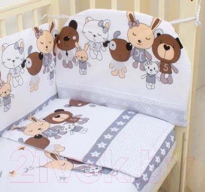 Комплект постельный для малышей Alis Лучшие друзья 6