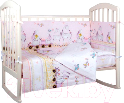 Комплект постельный для малышей Alis Оленята 3 (сиреневый)