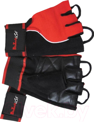 Перчатки для пауэрлифтинга BioTechUSA Memphis CIB000567 (L, красный/черный)