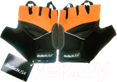 Перчатки для пауэрлифтинга BioTechUSA Athens I00002529 (XL, черный/оранжевый)