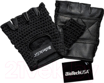 Перчатки для пауэрлифтинга BioTechUSA Phoenix 1 CIB000553 (L, черный)