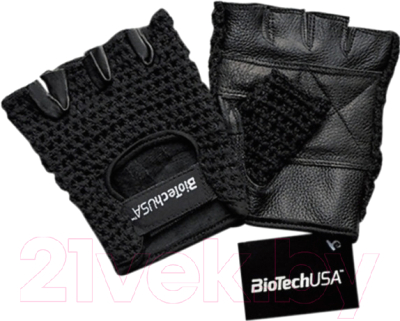 Перчатки для пауэрлифтинга BioTechUSA Phoenix 1 CIB000551 (S, черный)