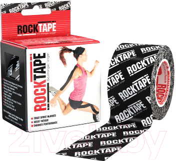 Кинезио тейп RockTape Classic RCT100-BKLOGO-OS / I00003109 (черный)