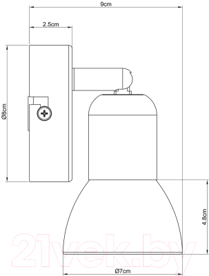 Спот Arte Lamp Falena A3115AP-1SS