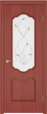 Дверь межкомнатная ПВХ Стандарт Орхидея ДО 40x200 (итальянский орех)