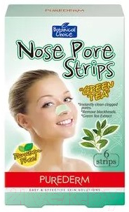 

Маска для лица тканевая Purederm, Botanical Choice Nose Pore Strips Green Tea полоски для носа