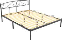 Двуспальная кровать Князев Мебель Верона ВА.160.190.Ч (черный муар) - 