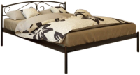 Двуспальная кровать Князев Мебель Верона ВА.160.190.К (коричневый муар) - 