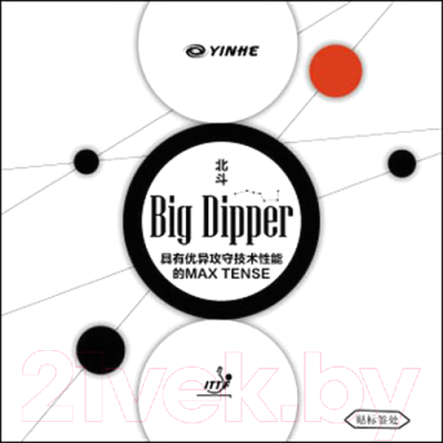 Накладка для ракетки настольного тенниса Yinhe Big Dipper / 9035 (medium, красный)