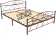 Односпальная кровать Князев Мебель Морена МНА.90.200.К (коричневый муар) - 