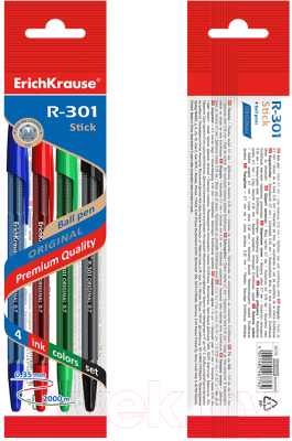 Набор шариковых ручек Erich Krause R-301 Original Stick / 46776