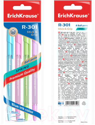 Изображение товара Набор шариковых ручек Erich Krause R-301 Spring Stick&Grip / 42750