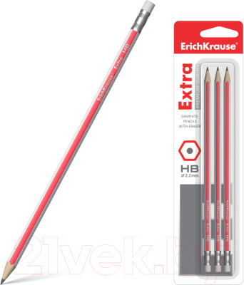 Набор простых карандашей Erich Krause Extra HB / 43573