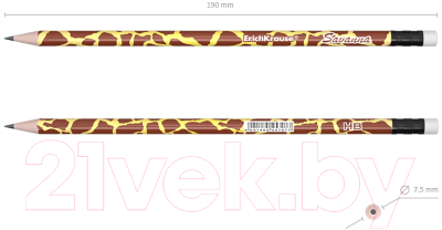 Изображение товара Простой карандаш Erich Krause Savanna HB / 45620