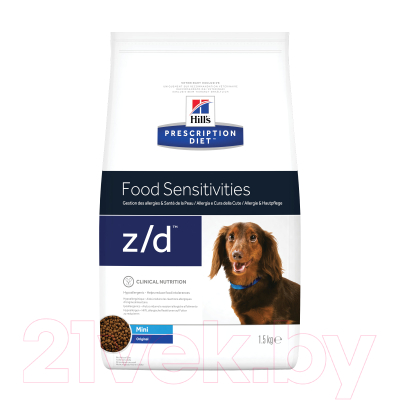 Сухой корм для собак Hill's Prescription Diet Food Sensitivities z/d 10178 / 605766 (1.5кг)
