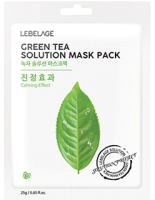 Маска для лица тканевая Lebelage Green Tea Solution Mask Успокаивающая - 
