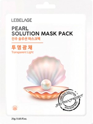 

Маска для лица тканевая, Pearl Solution Mask Выравнивающая тон кожи