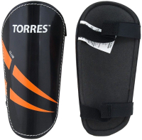 Щитки футбольные Torres Club FS1607 (XS, черный/оранжевый/белый) - 