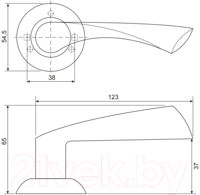 Ручка дверная Code Deco H-14023-A-CR