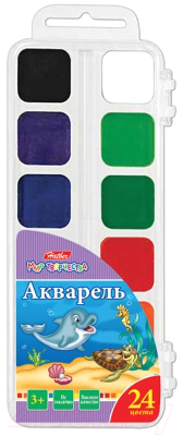 

Акварельные краски Hatber, Ассорти, Дельфины / KKa-24010