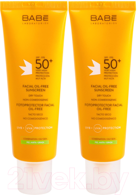 

Крем солнцезащитный Laboratorios Babe, Безмасленный для лица SPF50+