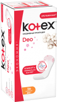 Прокладки ежедневные Kotex Normal Deo (56шт) - 