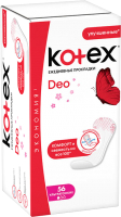 Прокладки ежедневные Kotex Super Slim Deo супертонкие (56шт) - 