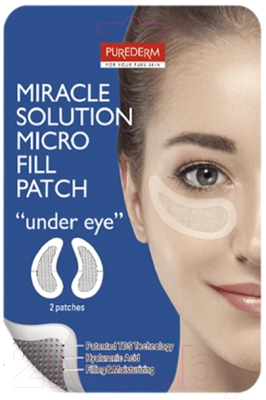 

Патчи под глаза Purederm, Miracle Solution Micro Fill Patch Under Eye