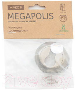 Накладка на цилиндр Apecs Megapolis DP-C-0802-AB