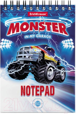 

Блокнот Erich Krause, Monster Car / 49665