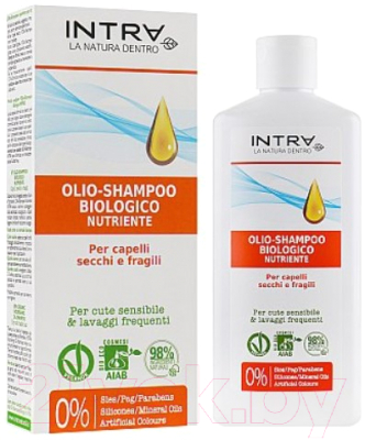 

Шампунь для волос Intra, Organic Nourishing Oil-Shampoo масляный для сухих и ломких волос