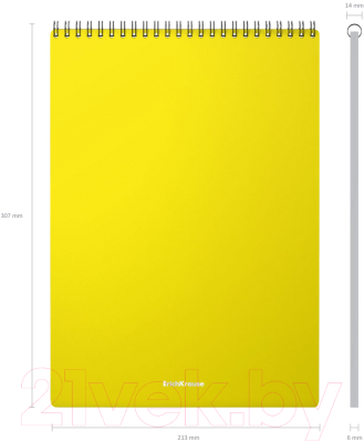 Блокнот Erich Krause Classic / 46953 (60л, желтый)
