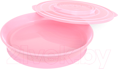 Тарелка для кормления Twistshake Plate / 78159 (пастельный розовый)