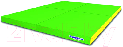 Гимнастический мат Romana 5.096.06 (светло-зеленый/желтый)