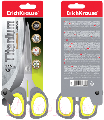 Ножницы канцелярские Erich Krause Titanium / 30787