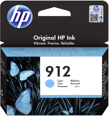 Картридж HP 912 Cyan (3YL77AE)