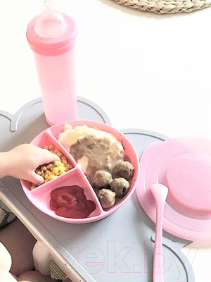 Набор столовых ложек для кормления Twistshake Feeding Spoon / 78189 (2шт, пастельный розовый)