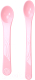 Набор столовых ложек для кормления Twistshake Feeding Spoon / 78189 (2шт, пастельный розовый) - 