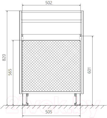 Изображение товара Тумба под умывальник 1Марка Кода 60Н / У57594 (белый глянец)
