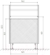 Миниатюра изображения товара Тумба под умывальник 1Марка Кода 60Н / У57594 (белый глянец)