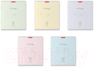 Изображение товара Тетрадь Erich Krause Классика Light / 48801 (12л, линейка)