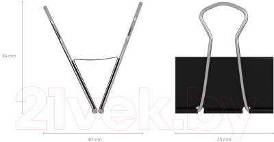 Изображение товара Зажим для бумаги Erich Krause 25087